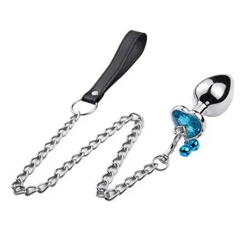 Анальная пробка, секс-игрушки, Анальная пробка из нержавеющей гладкой стали с колокольчиком, круглые хрустальные украшения для мужчин/женщин S