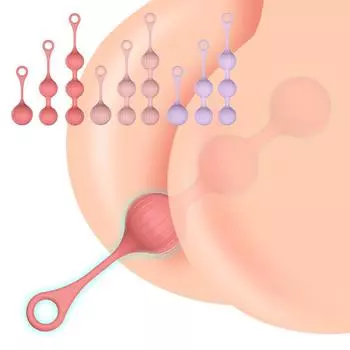 Анальная пробка Секс-игрушки для женщин и мужчин Силиконовые маленькие анальные шарики Шарики для стимуляции точки G Сексуальные инструменты Интимные товары Массаж Эротика Pink - 1 ball