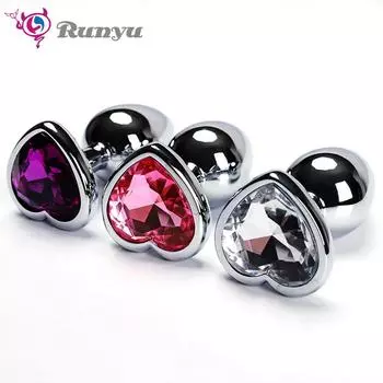 Анальная пробка, секс-игрушки из нержавеющей гладкой стали, Анальная пробка, хвост, кристалл, ювелирный тренажер для женщин/мужчин