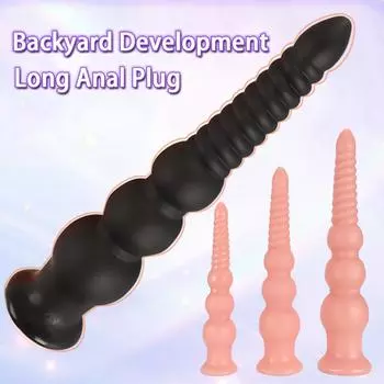 Анальная пробка SM Toy Back Court Tail Pull Bead Стимуляция Анальный SM Masturbator Секс Игрушки для взрослых S