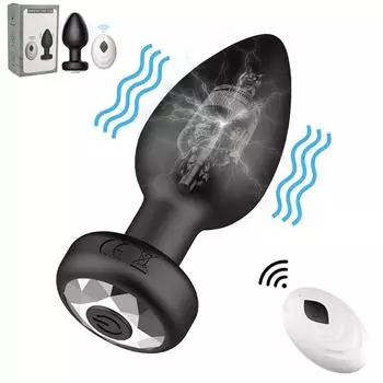 Анальная пробка-вибратор для мужчин, беспроводной пульт дистанционного управления, анальная пробка, портативный массажер, вибрирующий дилдо, секс-игрушки для мужчин, игрушки для взрослых 18