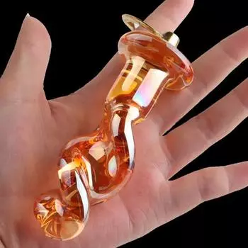 Анальная пробка Yousheng, легко очищаемая, стеклянные бусины с глубоким проникновением, секс-игрушка для взрослых B