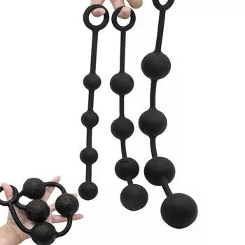 Анальные бусины Анальная пробка Анальный дилатадор Секс-игрушки для взрослых Без вибратора Анальный хвост Анальная пробка S