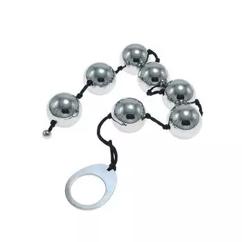 Анальные бусины Передние бусины Yin Opera для пар Кровать Флирт Секс-инструменты Игрушки для взрослых Секс-игрушки Glass7Piece30mm+Stainless