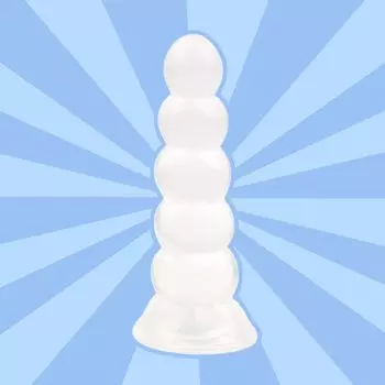 Анальные шарики Анальное расширение Анальный дилдо с присоской для женщин Мягкий 5 бусин Очень толстый дилдо для мужчин Простата Анальное развитие Анальная жемчужина Анальная пробка