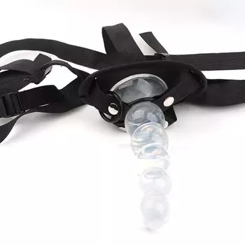 Анальные шарики Semaxy, ремешок, анальный шарик, 5 соединительных бусин, набор из 2 предметов с ремнем для фиксации пениса, анальная пробка, силиконовый анальный расширитель, фаллоимитатор очень толстого размера