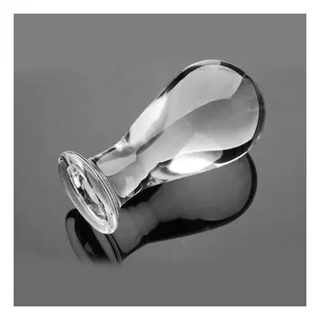 Анальные шарики стеклянный дилдо толстая анальная пробка блестящая шариковая форма анальная жемчужина анальная пробка для мужчин женщин товары для взрослых M