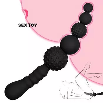 Анальный фаллоимитатор, встроенный силиконовый расширитель на колонке, массаж простаты, стимуляция точки G, 18 секс-игрушек