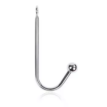 Анальный крючок из нержавеющей стали, аксессуары для бондажа, веревка, хвостовая пробка, секс-игрушки для мужчин, БДСМ, раб, пытка целомудрия