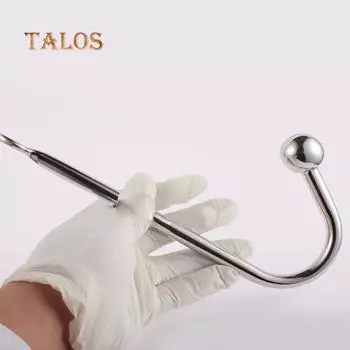 Анальный крючок, веревка, кольцо, штекер из нержавеющей стали, стимулятор-массажер для взрослых, секс-игрушка в подарок