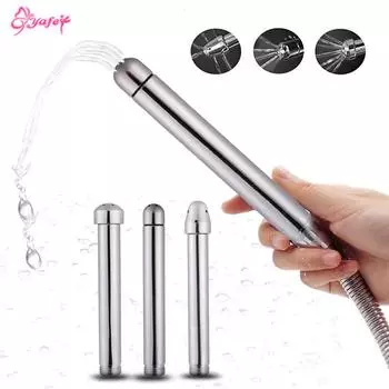Анальный очиститель Safe 3 style Plug Head Colonic Douche System Анальная чистая клизма Биде Маленькая насадка для душа