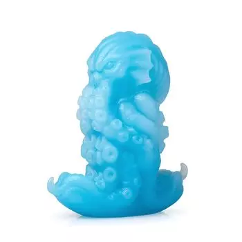 Анальный свет x 10 см Пробка TaRiss, Светящаяся, Основание в форме якоря, Силикон, Синий, Белый, M, 4,3 см