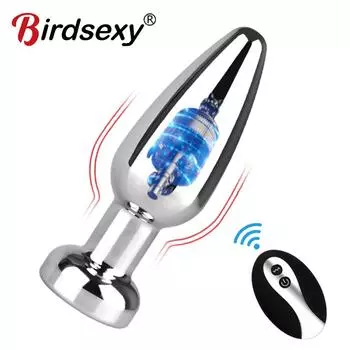 Анальный вибратор Мастурбаторы простаты Вибрации Эротический массажер для мужчин Анальная пробка Фаллоимитаторы с дистанционным управлением Секс-игрушки для взрослых Anal Vibrators