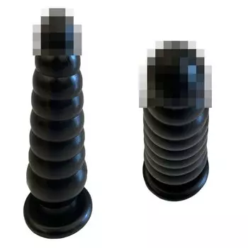 Anal Plug with Suction Cup, Waterproof, Black, 7.5cmx26cm