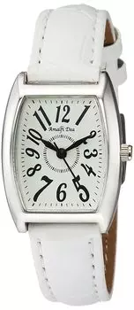 Analog Amalfidia Waterproof Leather Strap White Dial White [Arias] WW20029A-179 Women s