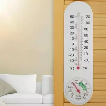 Analog Household Thermometer Hygrometer Tester Measure Home Wall Mounted Thermometer Home A