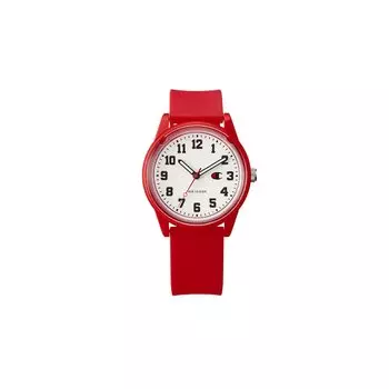 Analog Solar Waterproof Urethane Strap Red [Champion] R05A-501VK красный