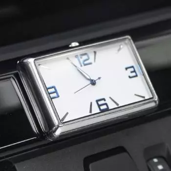 Аналоговые автомобильные часы, прямоугольные, высокие/низкие, устойчивые к флуоресцентной батарее, цифровые автомобильные часы с кнопочным управлением C