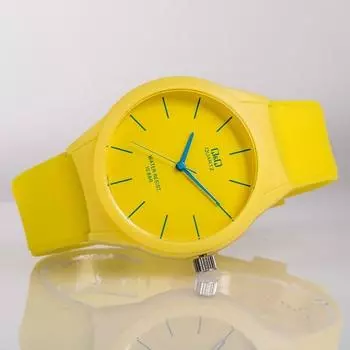 Аналоговые часы Q&Q с большим лицом и низким уровнем шума, водонепроницаемые часы для проверки учебных способностей в колледже VR28J-008Y