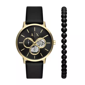 Аналоговые черные циферблаты [Armani Exchange] Мужские часы-AX7146SET