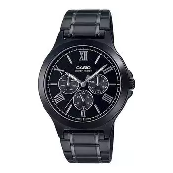 Аналоговые черные мужские часы, Black Analog Men s Watch, Casio