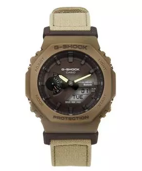 Аналоговые цифровые часы Casio G-Shock для смартфона с Bluetooth, бронзовый циферблат, Tough Solar GA-B2100CT-5A, 200 м, мужские часы бронзовый