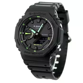 Аналоговые цифровые часы CASIO серии 2100 с черным кварцевым механизмом [Casio] G-SHOCK мужские GA-2100-1A3DR [Товар]