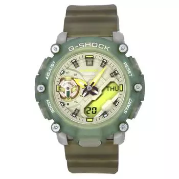 Аналоговые цифровые кварцевые часы Casio G-Shock с полупрозрачным полимерным ремешком GMA-S2200PE-3A 200M Женские часы