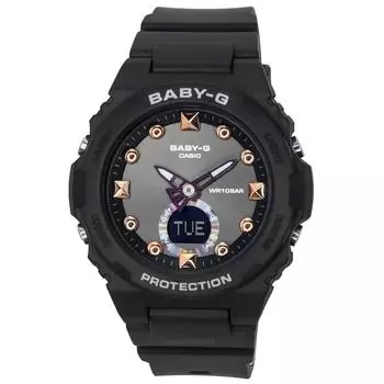 Аналоговые цифровые кварцевые женские часы Casio Baby-G серии Playful Beach BGA-320-1A 100M