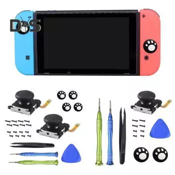 Аналоговые детали джойстика повышенной точности, надежная совместимость, сменный колпачок для джойстика, аксессуары для Switch OLED/для Switch Lite 1