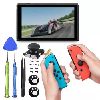 Аналоговые детали джойстика повышенной точности, надежная совместимость, сменный колпачок для джойстика, аксессуары для Switch OLED/для Switch Lite 1