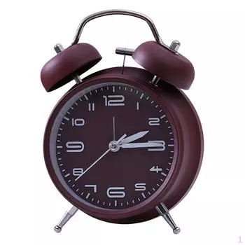 Аналоговые колокольчики в стиле ретро без тиканья бесшумный ночник на батарейках темно-синий