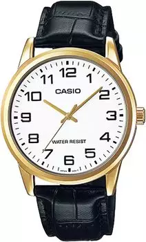 Аналоговые кварцевые часы CASIO, простая упаковка без косметической коробки, золотая x белая, модель Overseas [Casio] Мужские MTP-V001GL-7B [Товар]