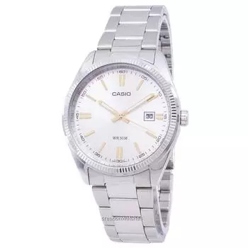 Аналоговые мужские часы Casio Enticer MTP-1302D-7A2VDF MTP-1302D-7A2V белый