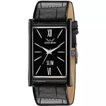 Аналоговые наручные часы с кожаным ремешком для мужчин (Черный/Коричневый/Синий) | ЛД-БК052