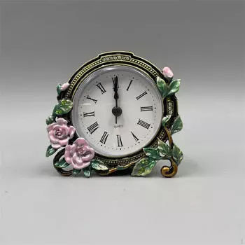 Аналоговые настольные часы, настольные, для домашнего декора, ремесла, не тикающая скульптура, камин для
