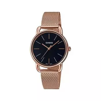 Аналоговые женские часы из розового золота, Rose Gold Analog Women s Watch, Casio