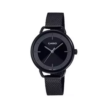 Аналоговые женские черные часы, Black Analog Women s Watch, Casio
