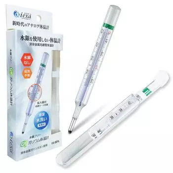 Аналоговый использует жидкий металл без батареек фактический тип измерения термометр iexa, без ртути, термометр, Galinstan, требуется, IX-201L чистый