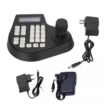 Аналоговый контроллер PTZ-камеры, шина RS485, гибкая клавиатура PTZ-камеры с 3D-джойстиком для S EU Plug