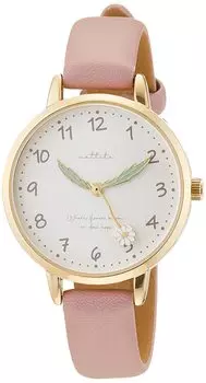 Аналоговый кожаный ремень с цветочным мотивом Fleury, фиолетовый [Fieldwork] GY039-2, женский фиолетовый