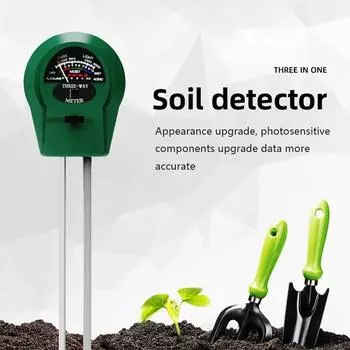 Аналоговый профессиональный инструмент 3-в-1, детектор почвы, тестер влажности, солнечного света, датчики, наборы датчиков, подходящие для садов, ферм, плавания CHINA