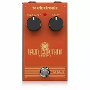 Аналоговый шумоподавитель TC Electronic, гитарный эффектор, аналоговая схема, простое управление, настоящий байпас, шумоподавитель IRON CURTAIN