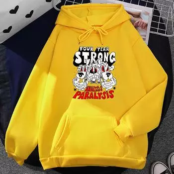 Analysis Paralysis Dog Graphic Hoodies Four Year Strong Band Print Sweatshirts Winter Men Women Pullovers Cartoon Hoodie S