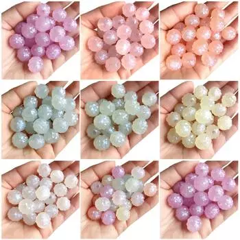 Ананас Бусины Материал Тонкий Мерцающий Акрил Ручной Работы Креативный Браслет 10 шт. Ожерелье Русалки DIY Серьги Ювелирные Аксессуары светло-синий