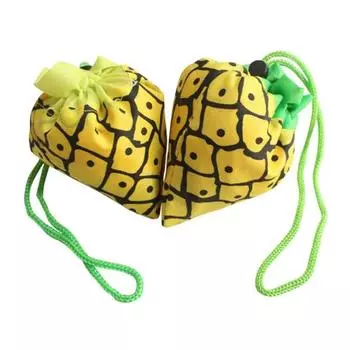 Ананас Цветок Сумка для покупок Складная сумка для хранения овощей Женская сумка жёлтый