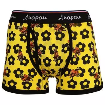 [Anapau] anapau Honey Bee Boxer Shorts, Open Front, Men s, Made in Japan P-2316 (M, Yellow)
