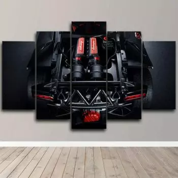 Анатомический автомобиль, 5 панелей, модульная современная HD печать, настенное искусство, холст, постеры, живопись для гостиной, домашний декор, фотографии, украшения 20x35 20x45 20x55cm