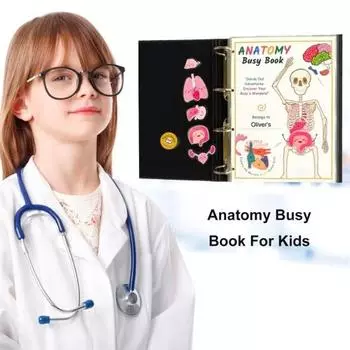 Анатомия человека Занятия Книга Дошкольный Детский Сад Части Тела Обучающие Занятия Книга Интерактивная Образовательная Секреты Тела Раскрытие Книги A