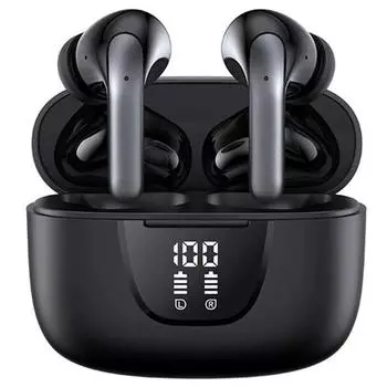 ANC Bluetooth 5.3 Гарнитура с ENC HD Вызов Стерео шумоподавление Игровые наушники Сенсорное управление